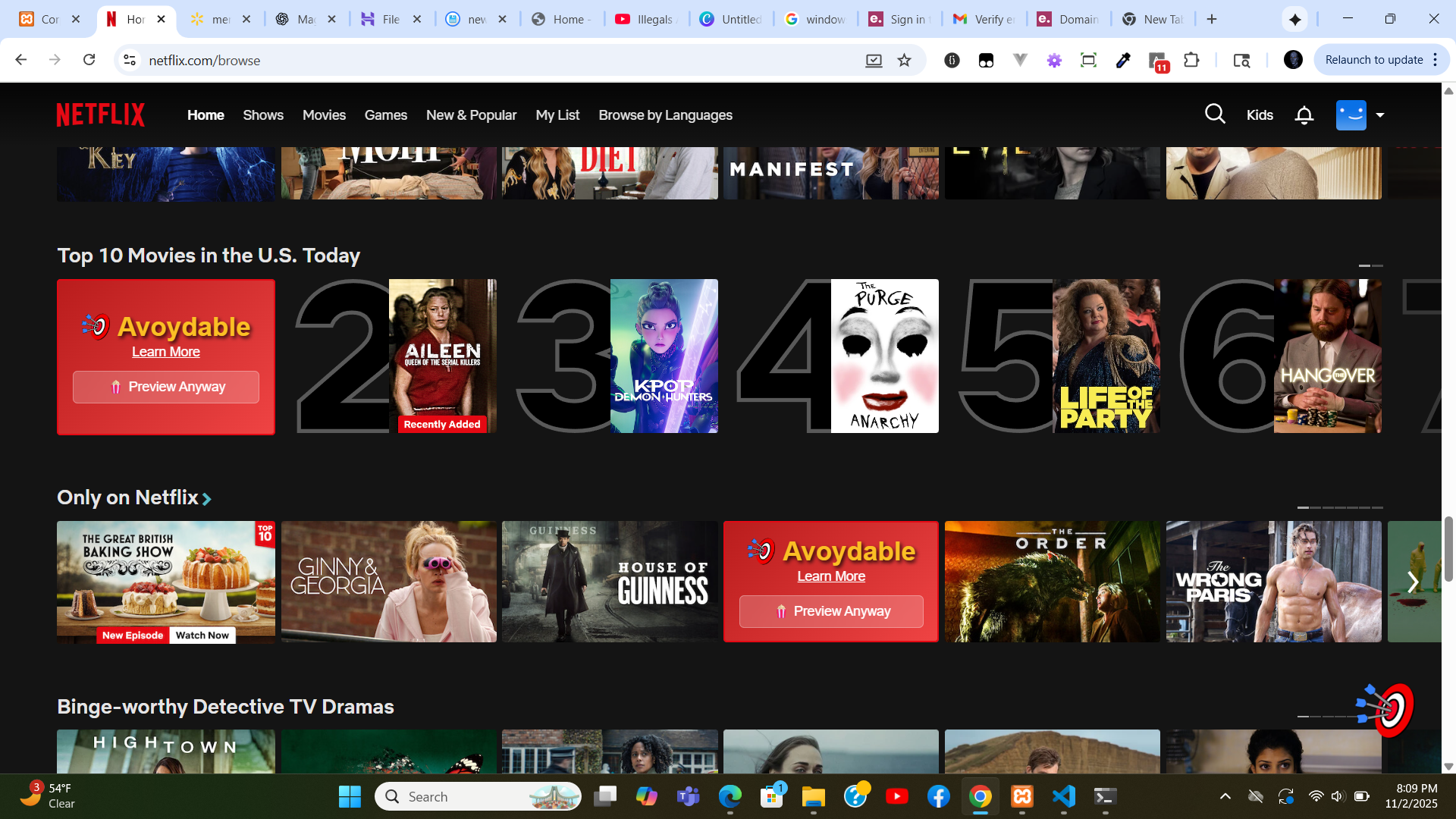 Avoydable Browser Extension